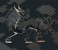 mythological creature - qilin Royalty Free Stock Photo
